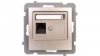 AS Gniazdo komputerowe pojedyncze RJ45 kat.5e MMC satyna light GPK-1G/K/m/45